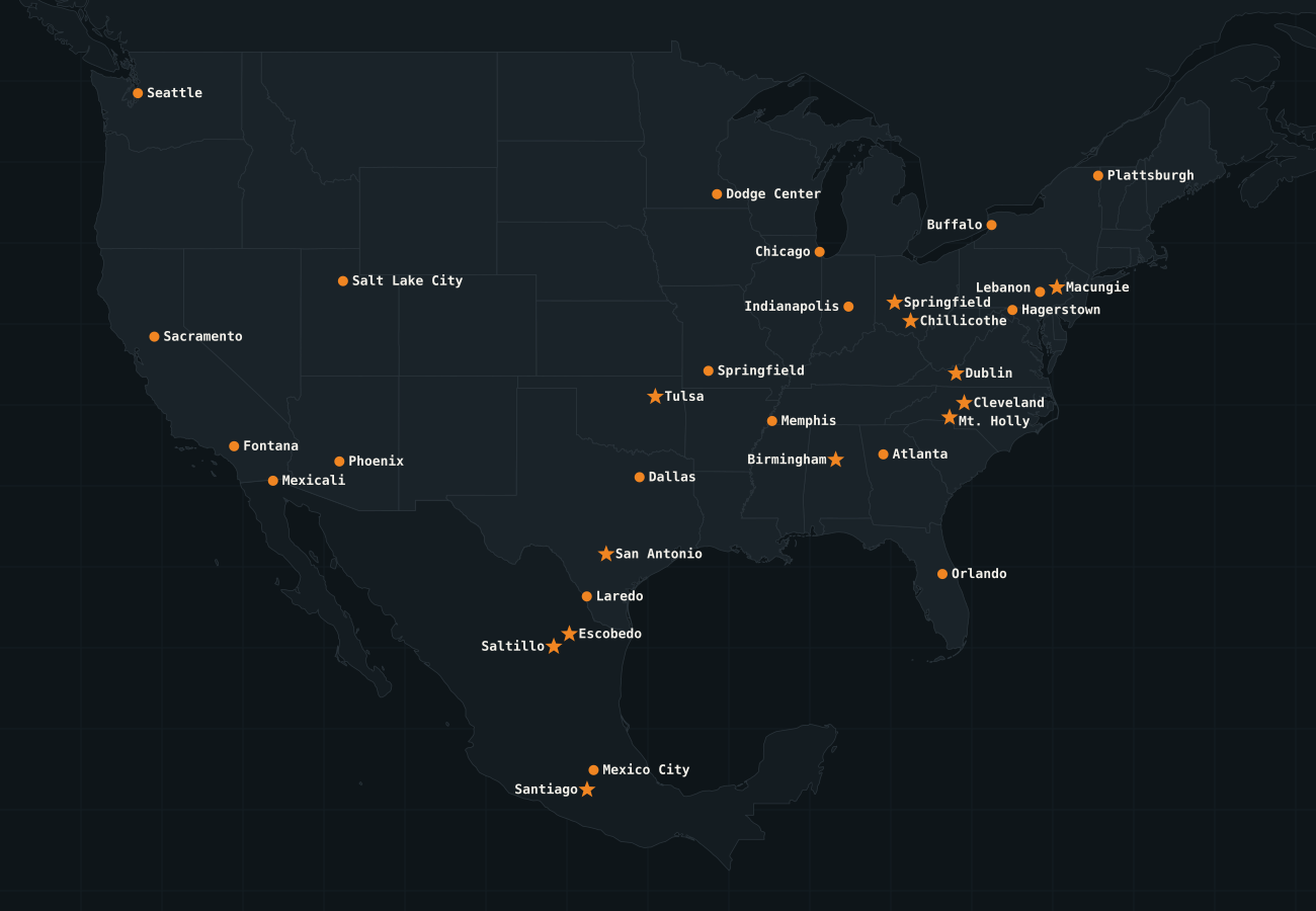 TruckMovers Hub Map